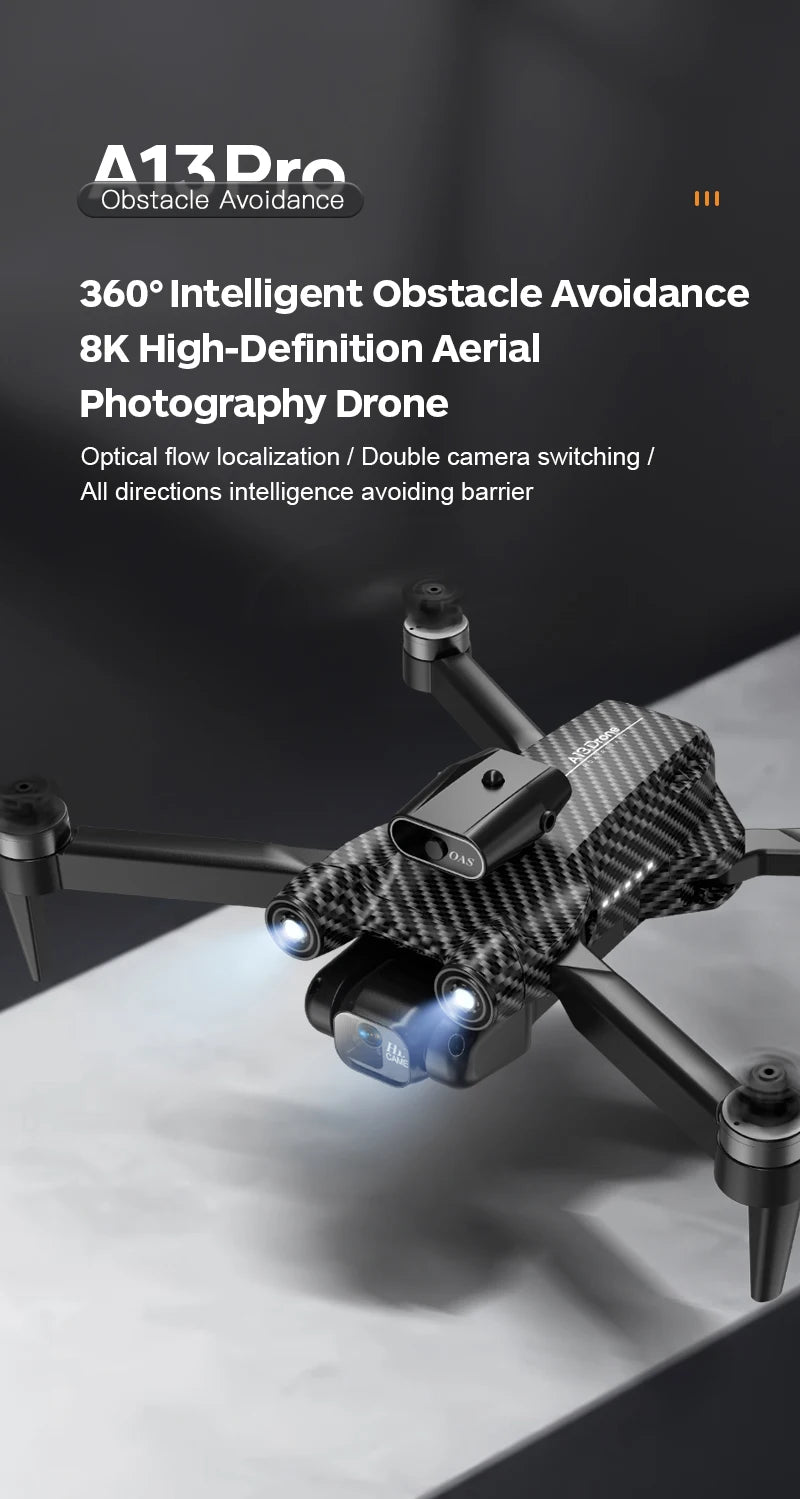 A13 Drone, intelligent obstacle avoidance 8k high-definition aerial photography drone