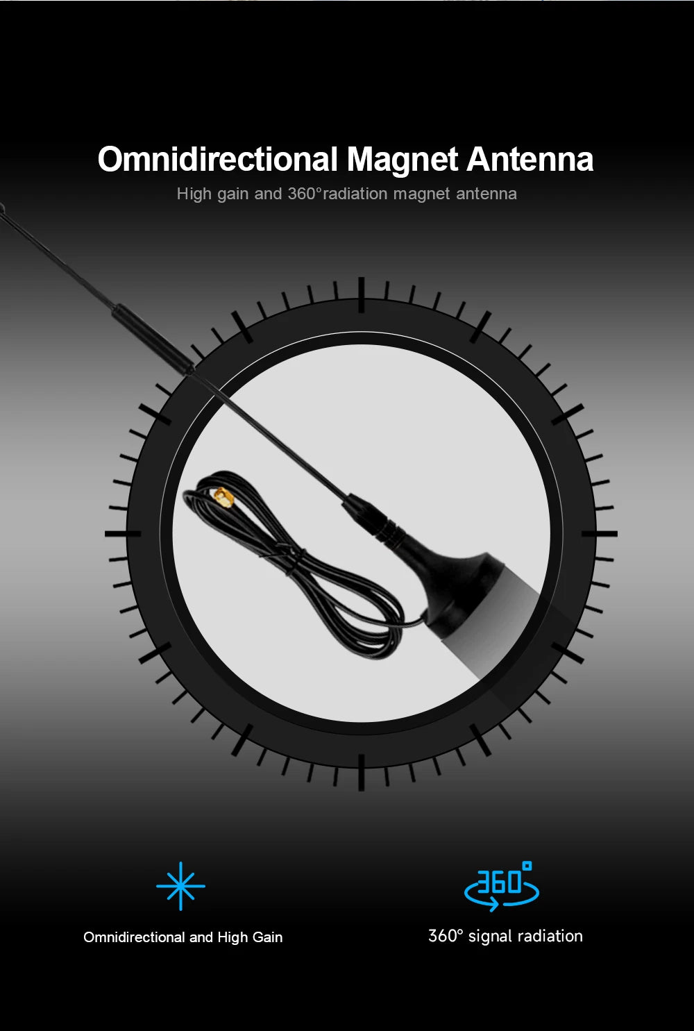 868 MHz Lora Antenna Wifi 915MHz Long Range Antenna for Internet Communication 900M Magnetic 868M Antena 915M Aerial with G900 18 868 MHz Lora Antenna, Omnidirectional Magnet Antenna High gain and 3609radiation magnet antenna .