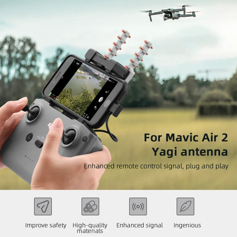 5.8GHz Yagi Antenna, Mavic Air 2 Yagi antenna Enhanced remote control signal; plug and play ((0)