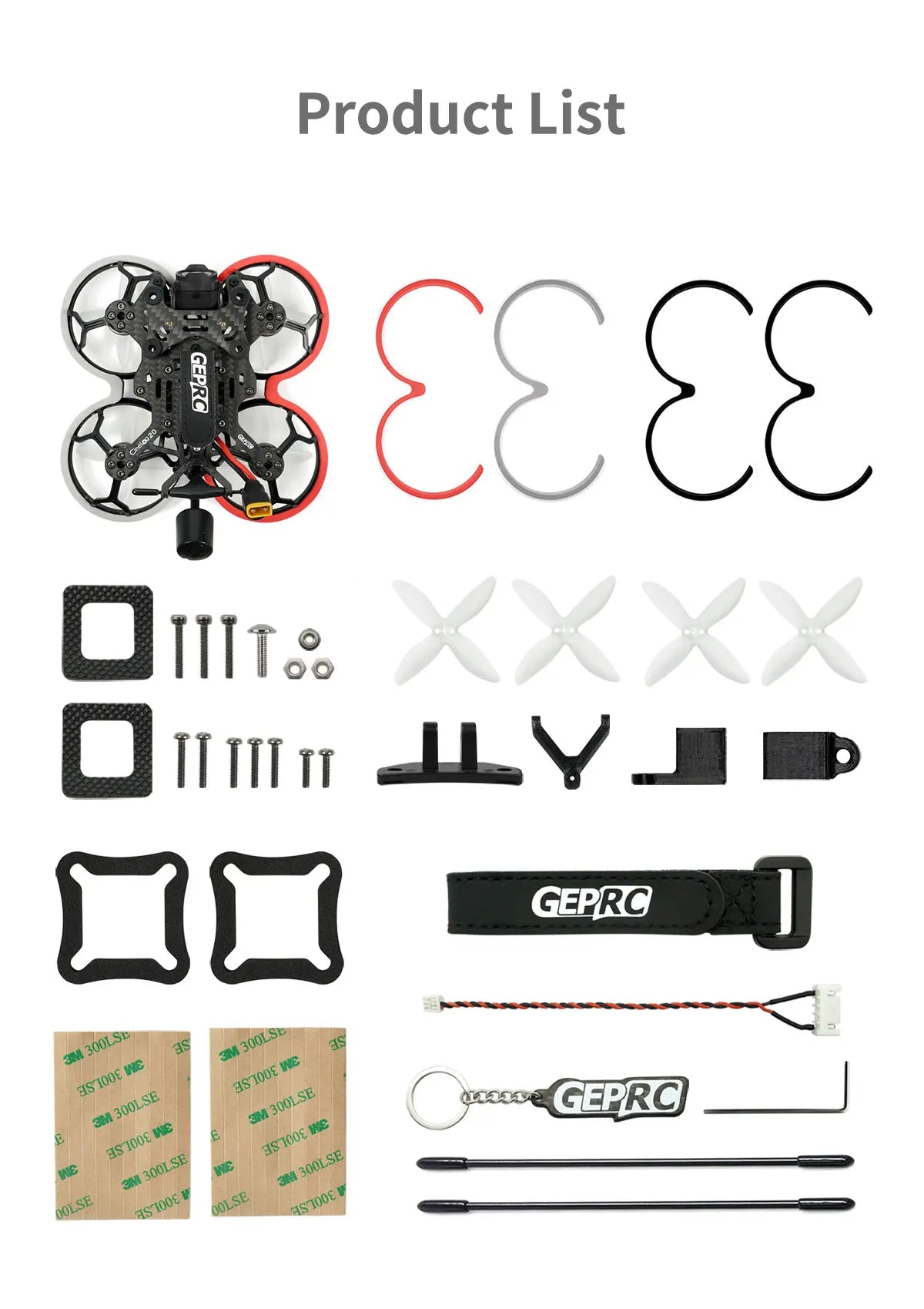 GEPRC Cinelog20 HD Wasp FPV Drone, the CineLog20 is a lightweight pusher design . the camera gimbal