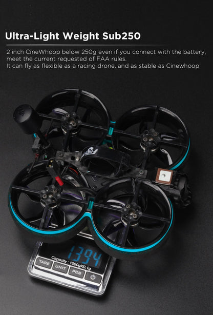 Cinewhoop can fly as flexible as a racing drone, and as stable as 