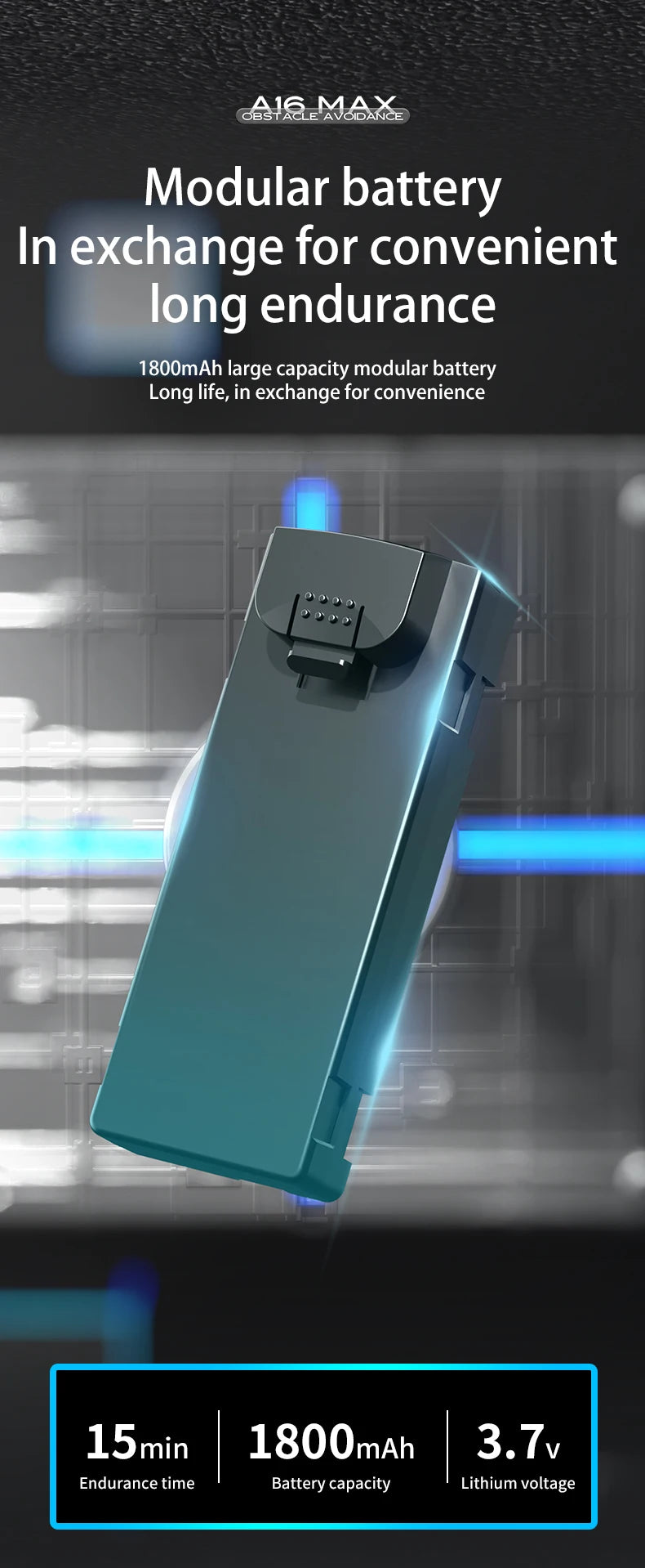 A16 MAX Drone - 4K Profesional GPS FPV Dual HD Camera Drones With Brushless Motor 5G WiFi RC Quadcopter Toys VS SG108 Pro KF102 19 A16 MAX Drone, obst je " nebare modular battery in exchange for convenient