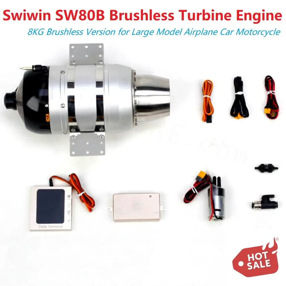 Swiwin SW80B Brushless Turbine Engine, Swiwin SW8OB Brushless Turbine Engine 8KG Brushless Version for Large Model