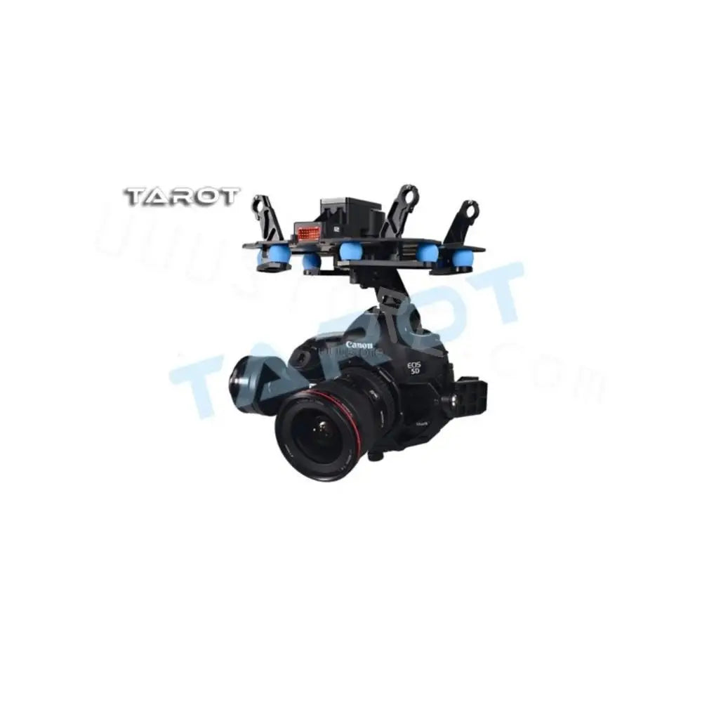Tarot TL5D001 5D3 3-Axis Self-stabilizing Gimbal Camera Mount IMU Support S-Bus/PPM/DSM for Canon EOS 5D Mark III PF Mode 10 built-in slip ring simplifies the cabling