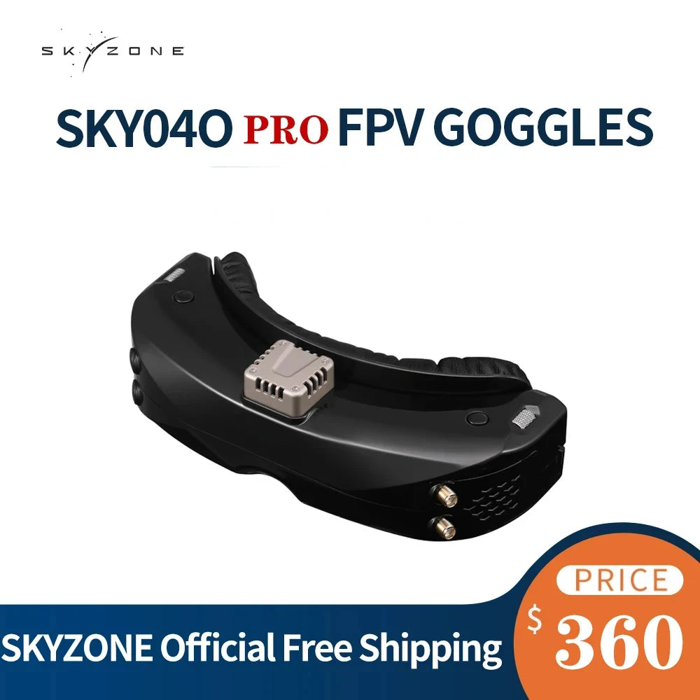 SKYZONE SKY04O PRO FPV Goggles -  OLED 5.8Ghz 48CH Steadyview Receiver DVR HD Racing Headset Head Tracker