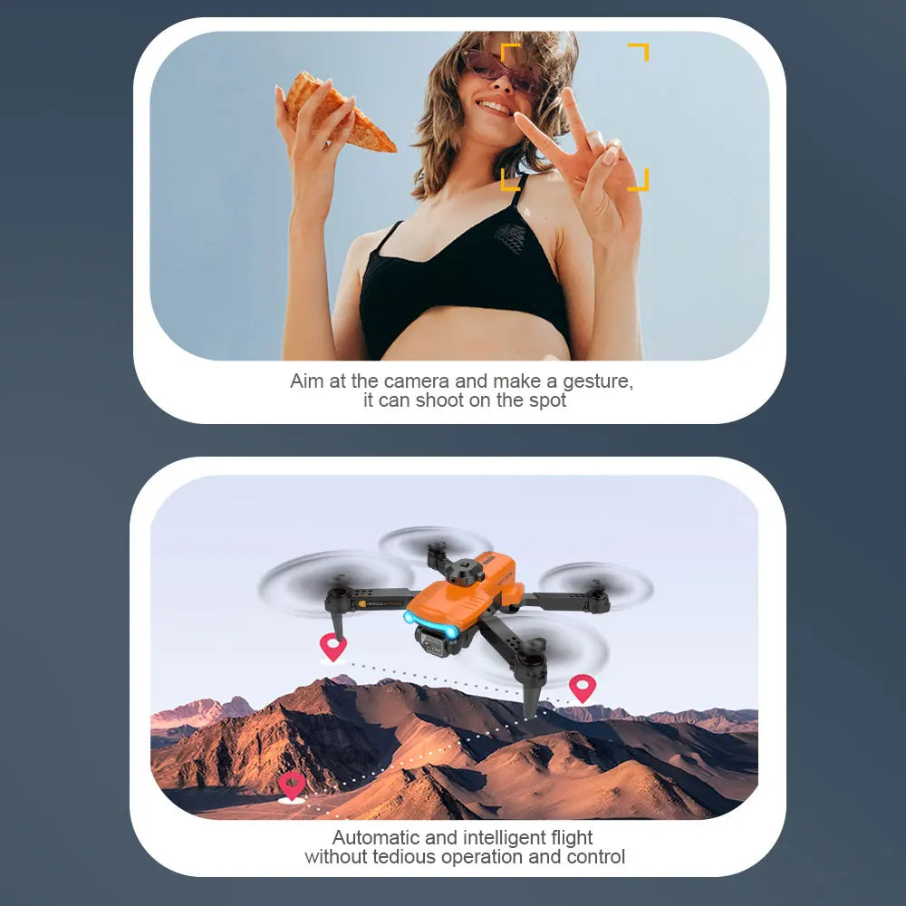 the camera can shoot on the spot automatic and intelligent flight without tedious operation