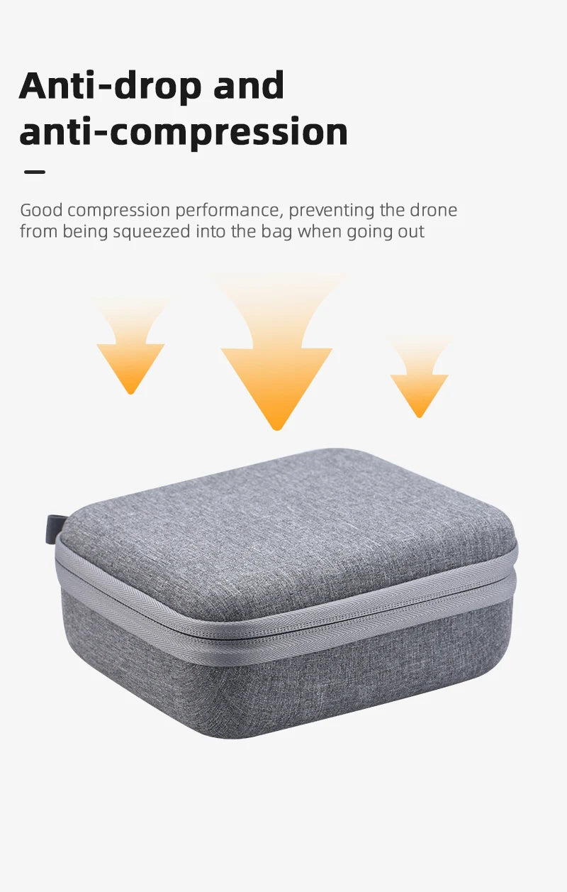 Storage Bag for DJI Mini 3 Pro - DJI RC Remote Controller Body Case Portable Carrying Box Handbag Smart Controller Accessories 18 Storage Bag for DJI Mini 3 Pro, anti-drop and anti-compression Good compression performance, preventing the drone from being squeeze