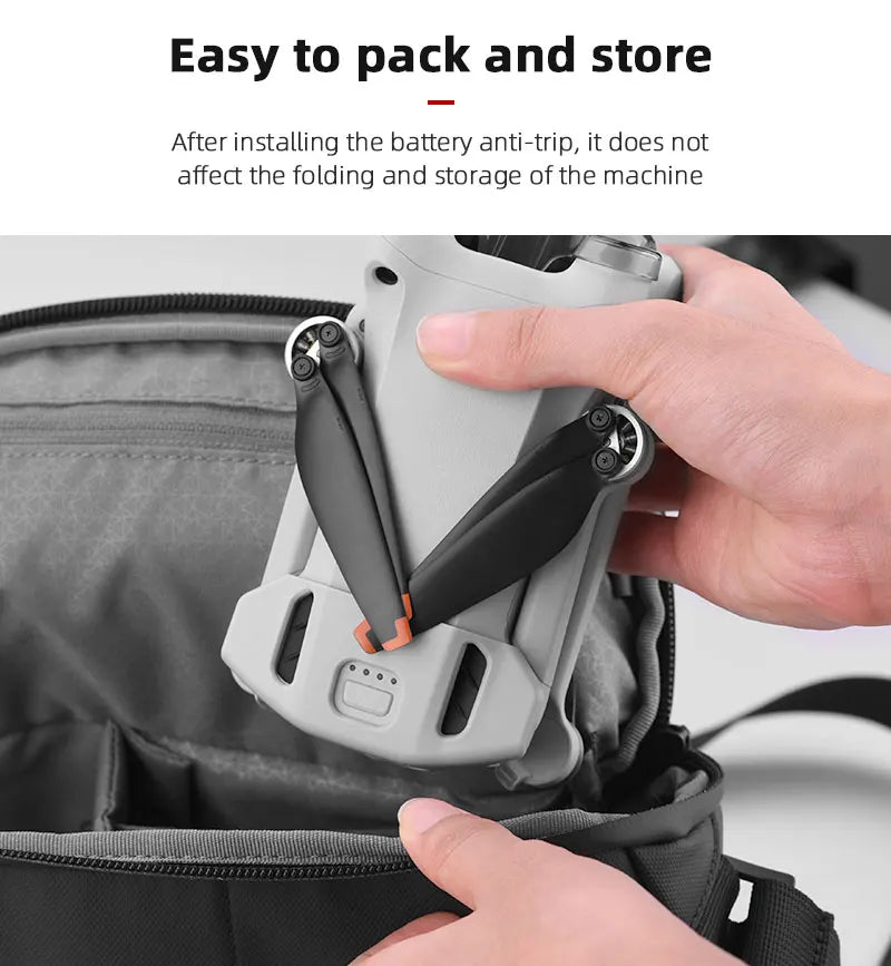 Battery Holder for DJI Mini 3 Pro - Drone Battery Buckle Anti-loose Fixer Anti-slip Clip Holder for DJI Mavic Mini 3 Pro Battery Protective Guard 14 Battery Holder for DJI Mini 3 Pro, Easy to pack and store After installing the battery anti-trip, it does not affect the folding
