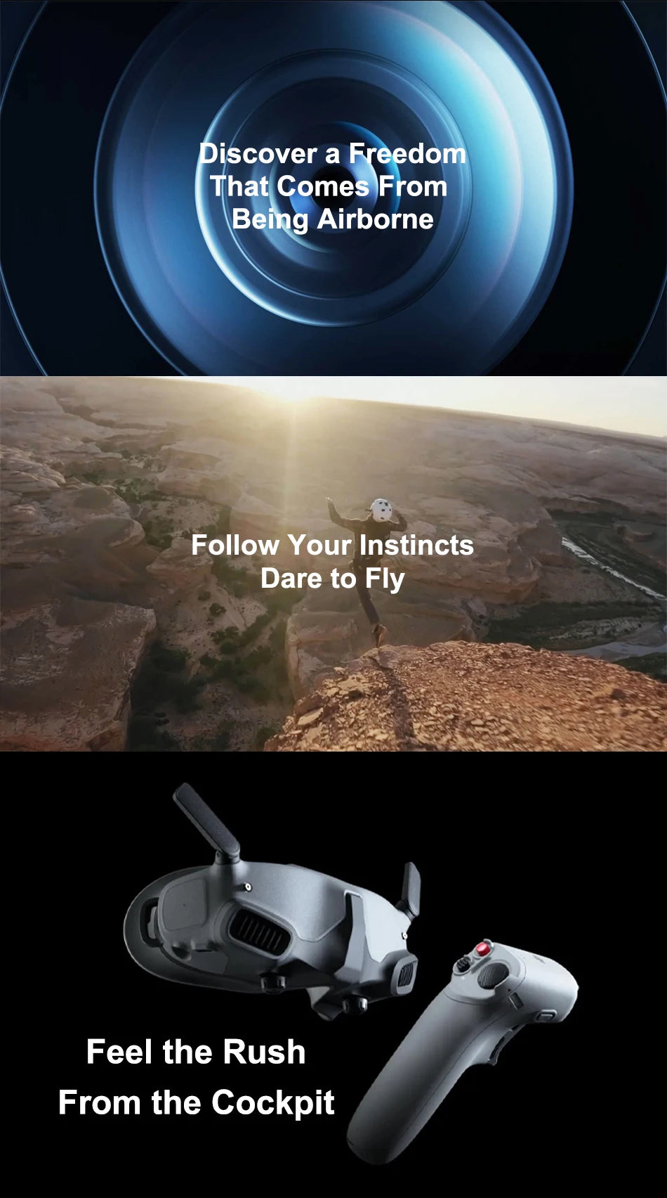 DJI Avata FPV Drone, Discover a Freedom That Comes From Being Airborne Follow Your Instincts Dare