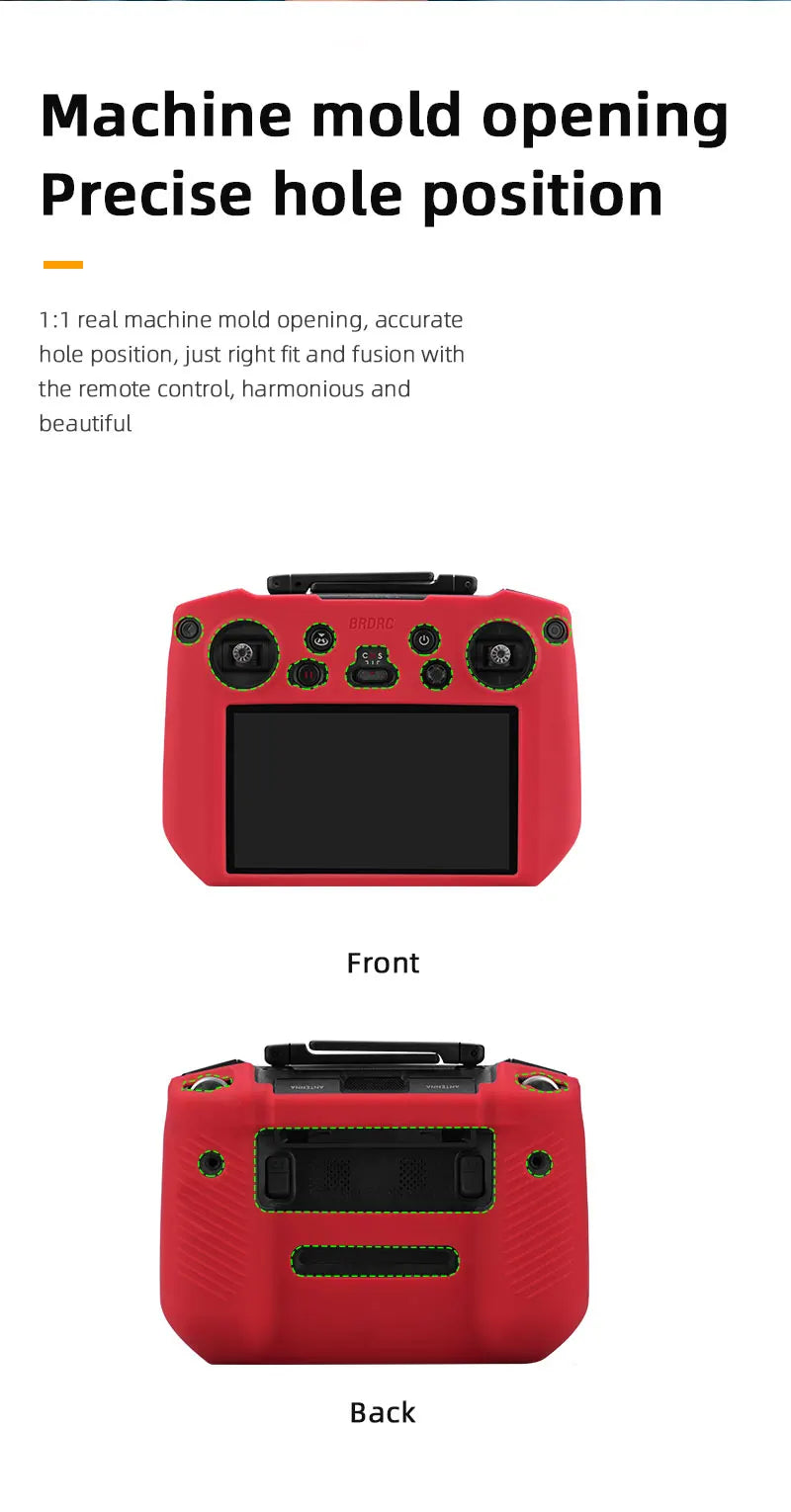 Silicone Case for DJI Mavic 3 Remote Controller, machine mold opening, precise hole position, just right fit and fusion with the remote control,