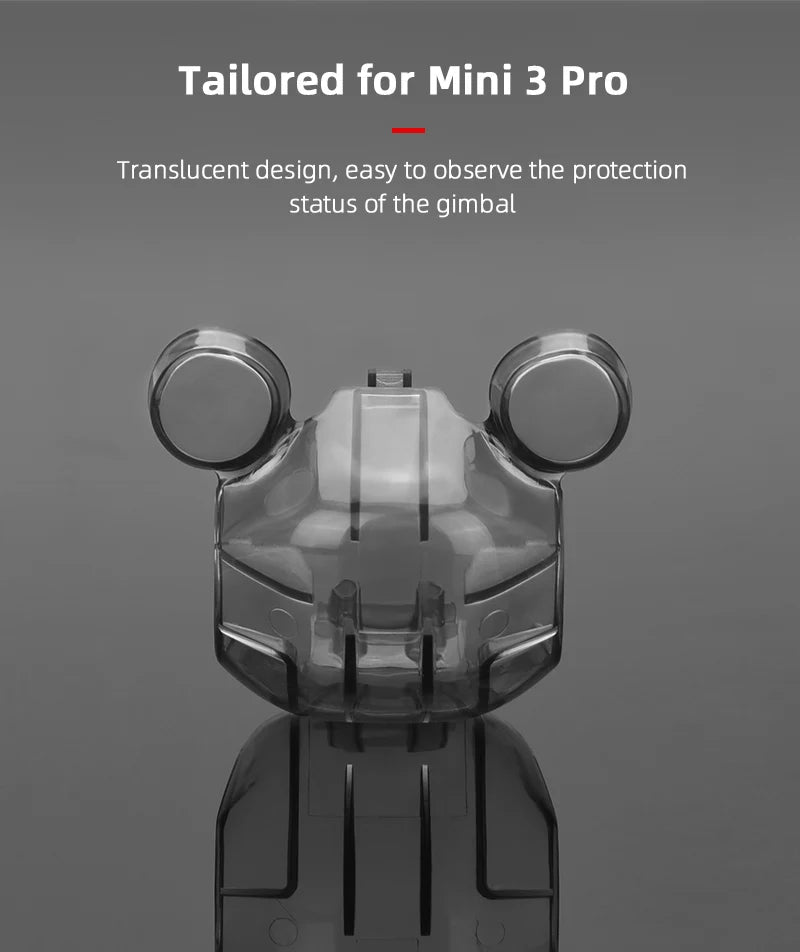 Tailored for Mini 3 Pro Translucent design, easy to observe the protection status of