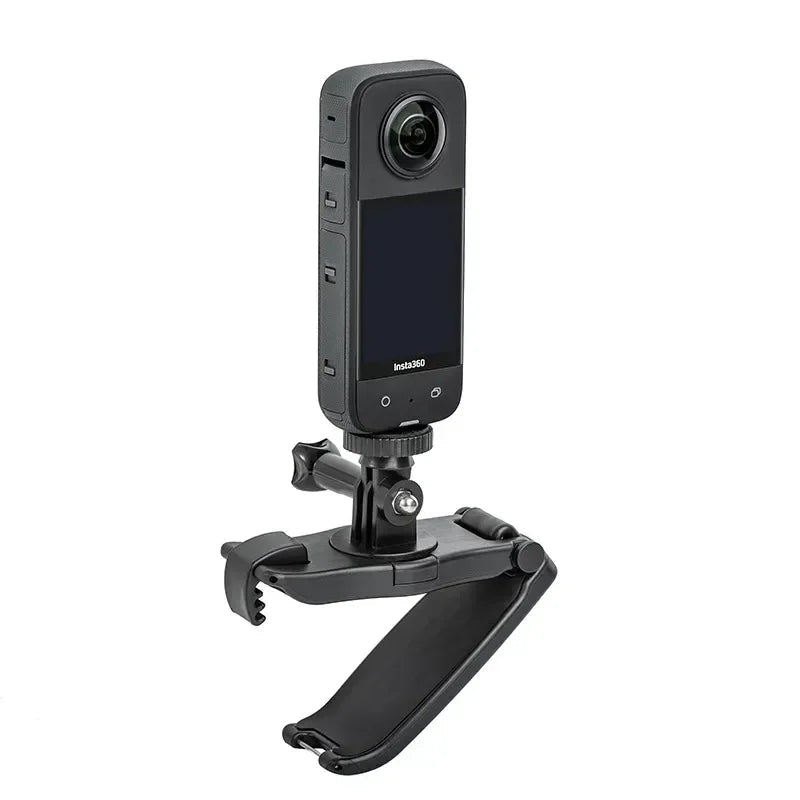Osmo Action 5 Pro Backpack Clip Clamp, 360° Rotating Mount Holder for Insta360 One X5/X4/X3/X2, DJI Action 4/3/2, GoPro