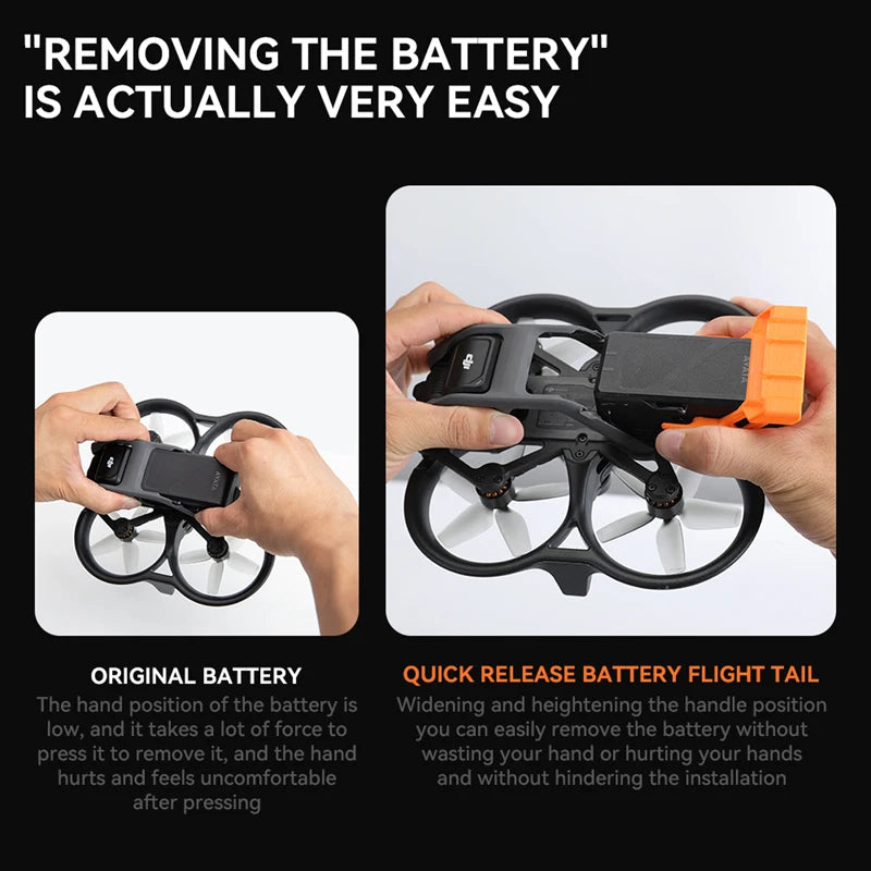 Flight Tail for DJI Avata, 'REMOVING THE BATTERY' IS ACTUALLY VERY E