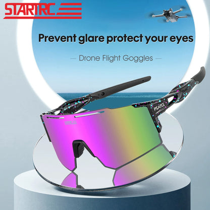 StartRC Drone Flight Goggle, StartRC Drone Goggles with Polarized TAC Lens, Anti-Glare Protection