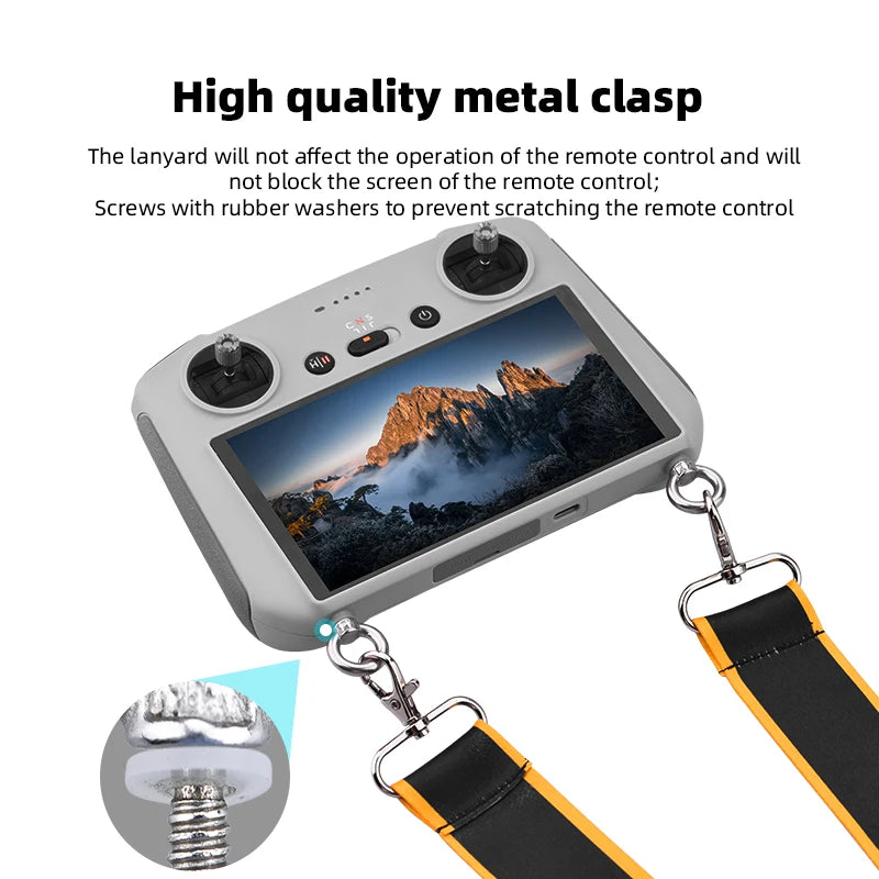Remote Controller Lanyard Neck Strap, lanyard will not affect the operation of the remote control and will not block the screen of