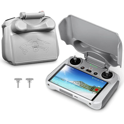STARTRC 2-in-1 Sun Hood Joysticks Protector for DJI RC 2 (Mini 4 Pro/Air 3) Screen Remote Controller, Grey