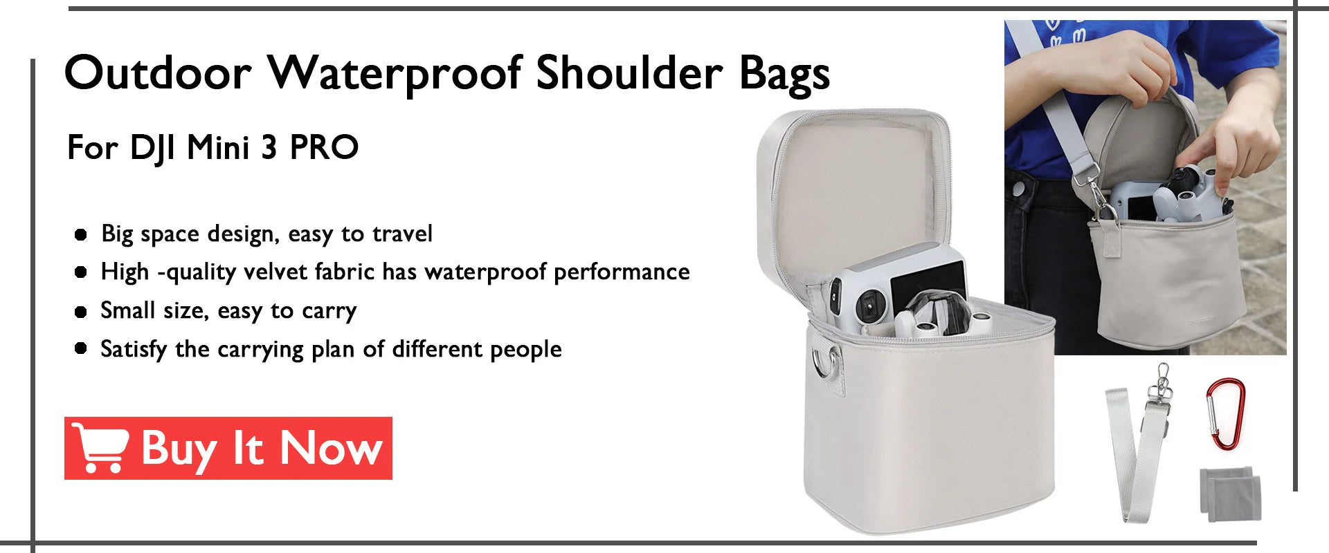 2 PCS Glass Film For Dji Mini 3 Pro / dji 9H HD Tempered 11 velvet fabric has waterproof performance Small size, easy to carry Satisfy the carrying plan of