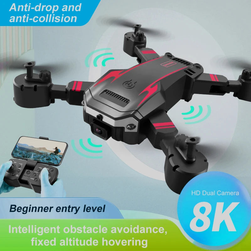 G6 Drone - 8K 5G GPS Professional Q6 HD Aerial Photography Obstacle Avoidance UAV Quadrotor Helicopter RC Distance 5000m 42 G6 Drone, anti-drop and anti-collision hd dual camera