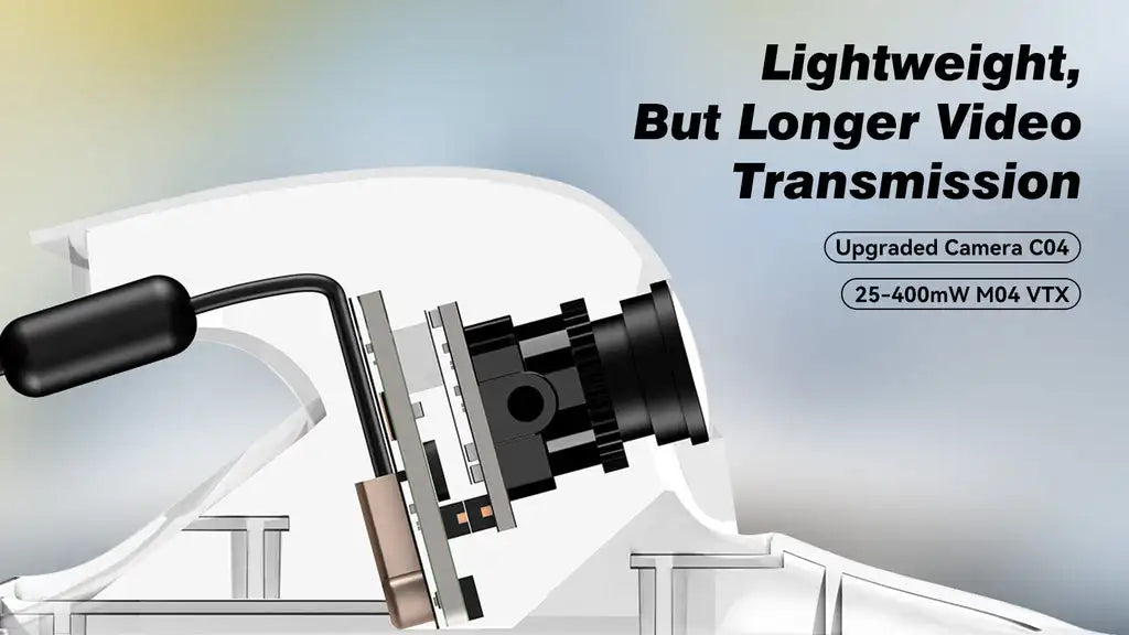 Lightweight, But Longer Video Transmission Upgraded Camera C04 25-40OmW M