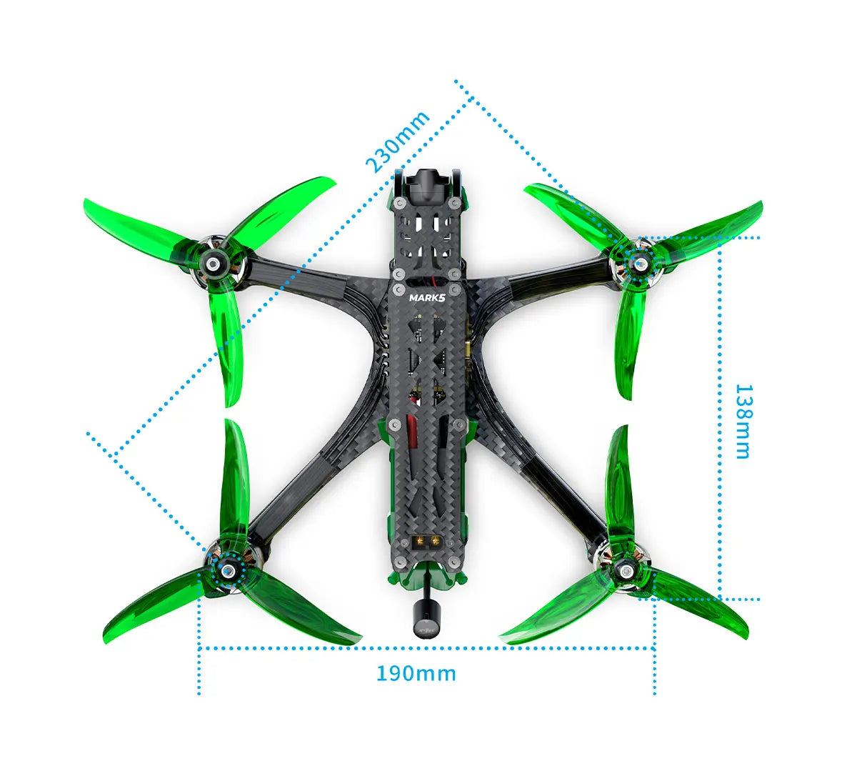 MARK5 O3 uses GEPRC's latest SPAN F722-BT-