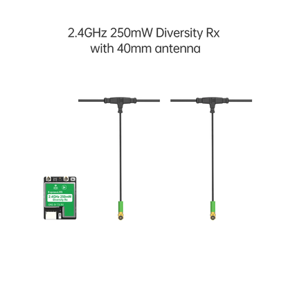 iFlight ExpressLRS ELRS Diversity Receiver, True diversity receiver for FPV with 2.4GHz frequency and 250mW power.