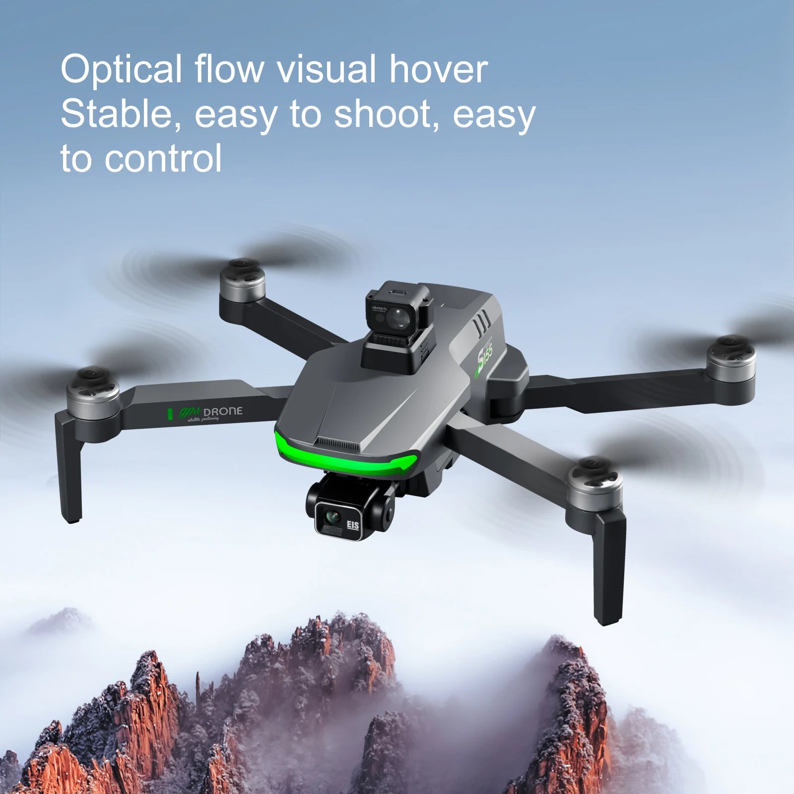 S155 Pro GPS Drone, Optical flow visual hover Stable, easy to shoot; easy to control W Gp