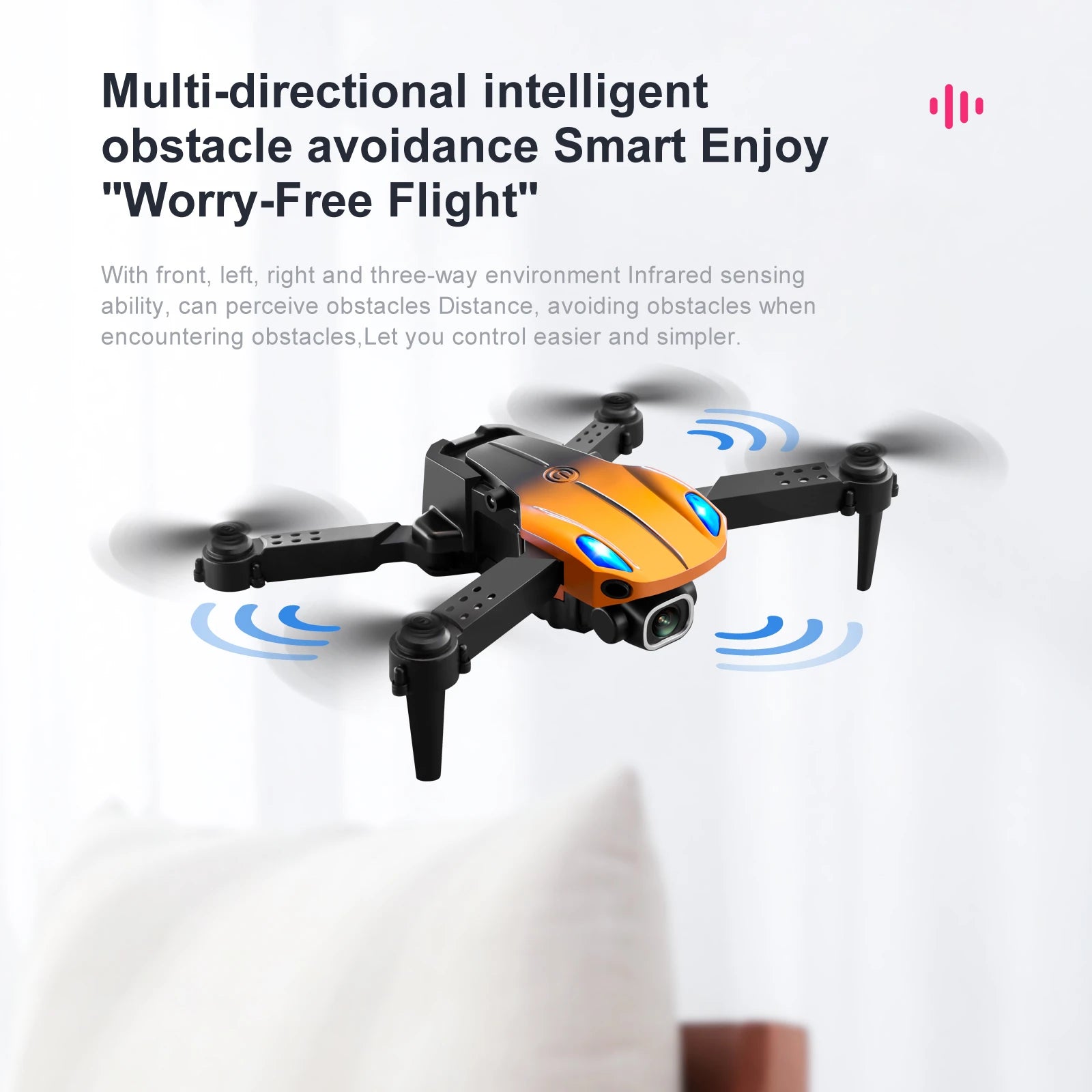 KBDFA KY907 Mini Drone, intelligent obstacle avoidance smart enjoy "worry-free flight"