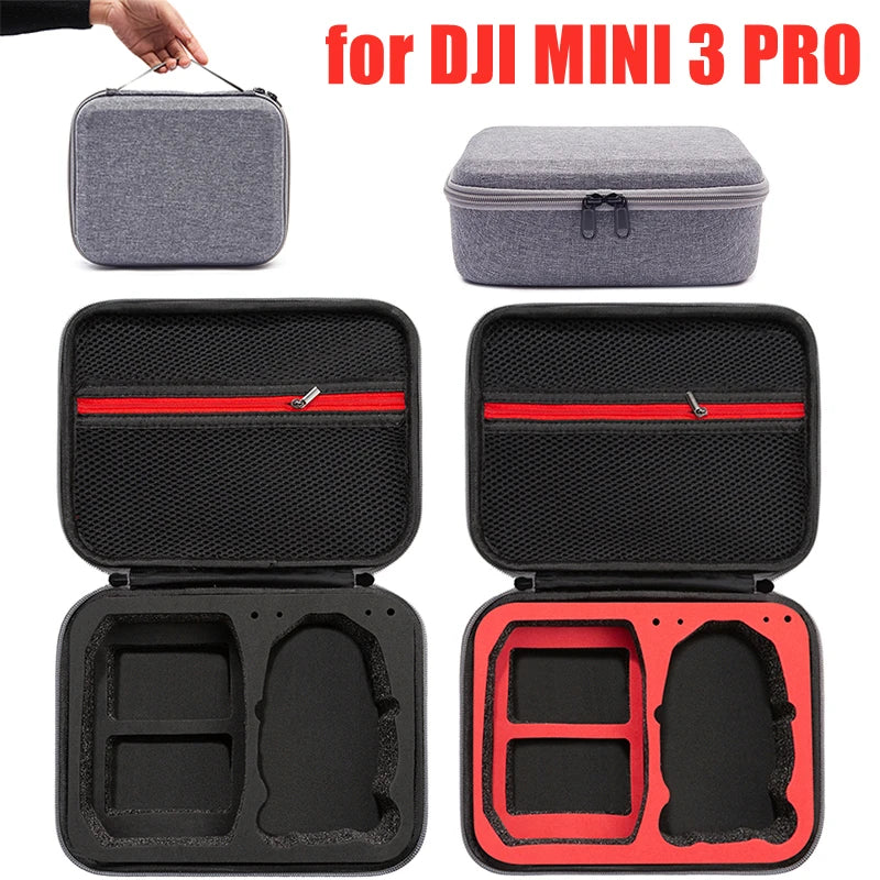 Storage Bag for DJI MINI 3 PRO, the large capacity can accommodate small accessories such as drones, remote controls, batteries, etc.