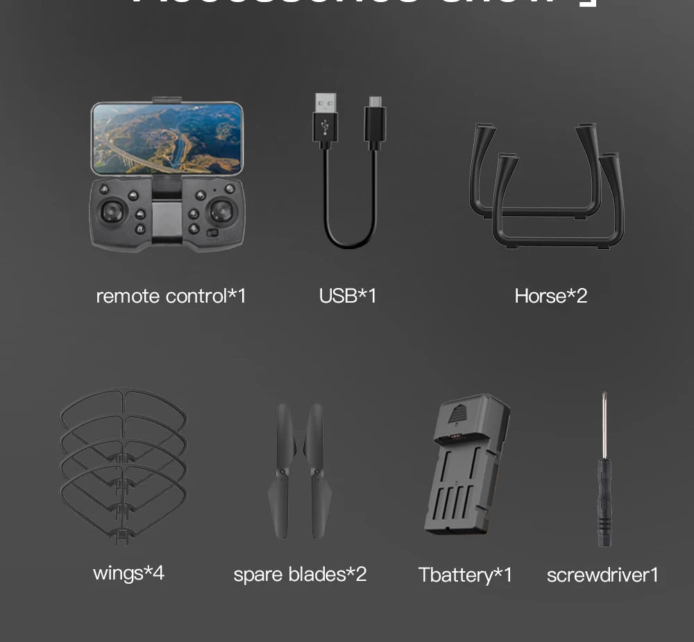 AE11 Drone - Professional 8K HD ESC Camera Life Laser Obstacle Avoidance Aerial Photography Quadcopter RC Helicopter Toys Gifts 26 AE11 Drone, remote control*1 usb*1 horse*2 wings*4