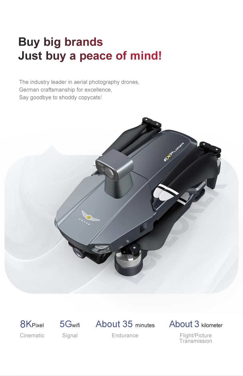 8819 pro Drone - 3-Axis Gimbal 8k Profesional with HD Camera 5G GPS WIFI FPV Brushless Motor Dron Obstacle Avoidance RC Quadcopter Professional Camera Drone 30 8819 pro Drone, buy big brands Just a peace of mindl The industry leader in