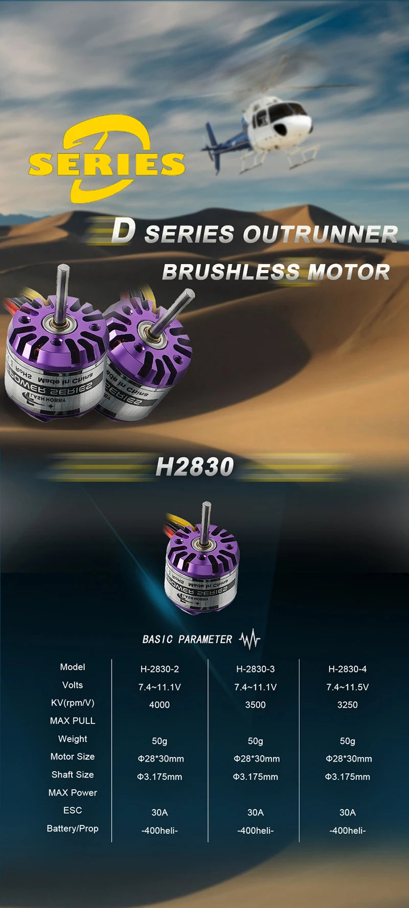 FLASHHOBBY New H2830 2830 3250KV 3500KV 4000KV Brushless Motor and Hobbywing Skywalker ESC 40A 2-3S for RC Helicopter 14 FLASHHOBBY New H2830