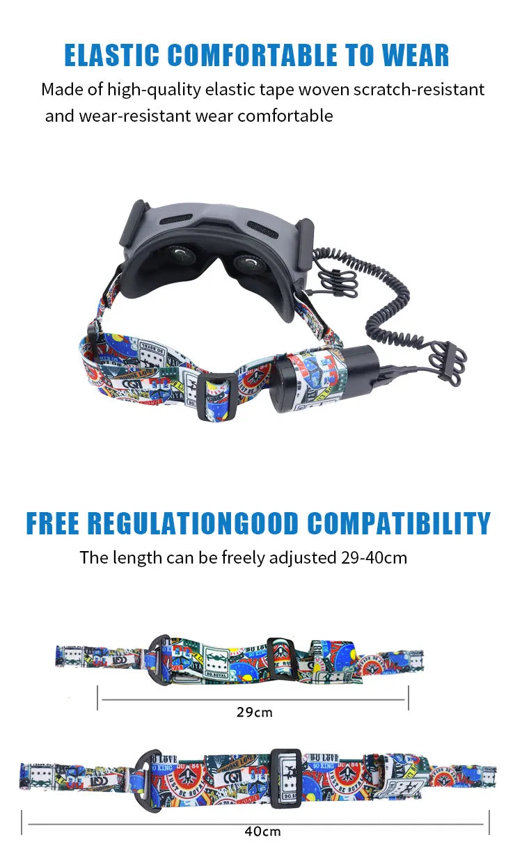Avata Goggles 2 Eye Mask, ELASTIC COMFORTABLE TO WEAR Made of high-quality elastic tape