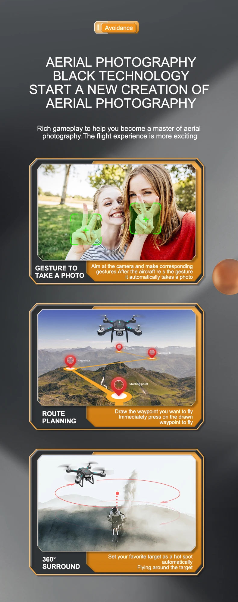 A19 Pro Drone - 2023 New GPS Professionele Dual Hd Camera Optische Stroom Positionering Vermijden Opvouwbare Quadcopter Rc Speelgoed 27 A19 Pro Drone, aerial photography rich gameplay to help you become a master of aerial photography