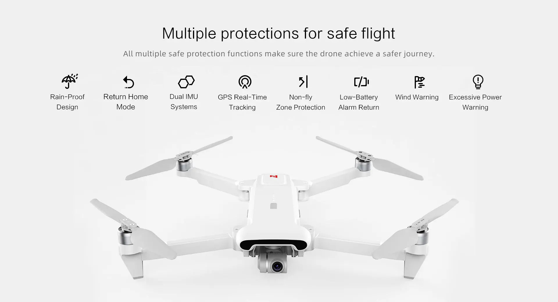 FIMI x8se 2022 V2 Camera Drone, multiple protections for safe flight . dual IMU GPS Real-Time Non-fly