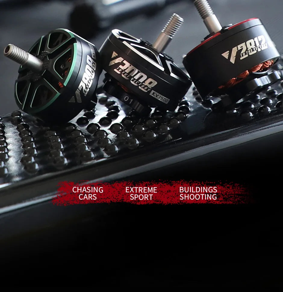 T-motor VELOX V2808 KV1300 KV1500 KV1950 3KG Thrust V series motor For FPV Racing Drone FPV Freestyle Frame 8 T-motor, CHASING EXTREME BUILDINGS CARS SPORT SHOO