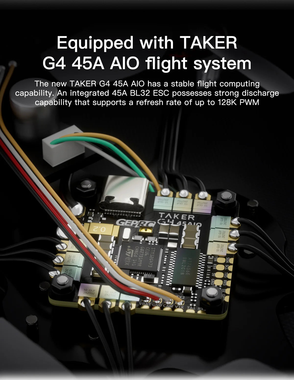 GEPRC Cinebot25 S WTFPV 2.5inch FPV Drone - G4 45A AIO FC ESC BLHeli 32Bit 45A RC 1505 4300KV Motor Racing Freestyle Quadcopter 14 GEPRC Cinebot25 S WTFPV 2.5inch FPV Drone, damage caused by unauthorized modification of circuits . Error weld mismatch