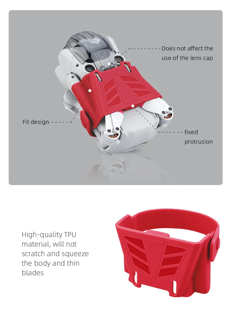 Propeller Stabilizer Holder for DJI Mini 3 PRO - Propellers Protector Belt Drone Props Fixed Mount Guard Drone Accessories 17 Propeller Stabilizer Holder for DJI Mini 3 PRO, Does not affect the use of the lens cap Fit design fixed protrusion High-quality T