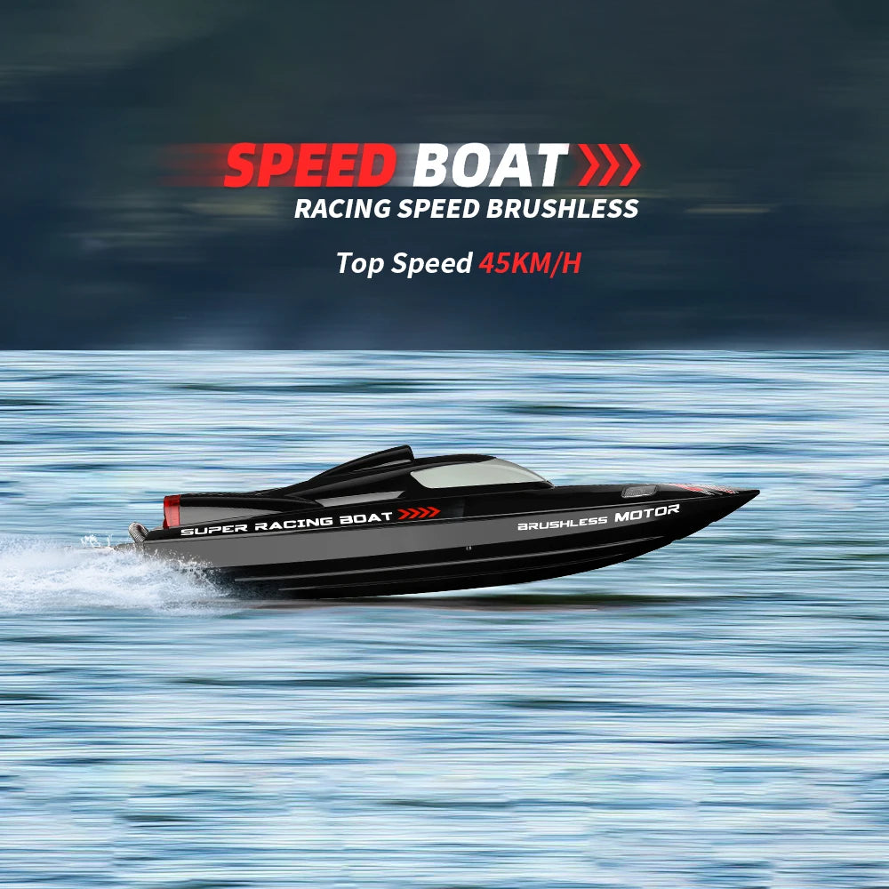WLtoys WL916 & WL912‑A RC Boat, Speed Boat Racing Brushless Motor Top Speed 45KM/H