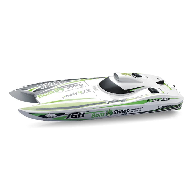 TX768 RC Boat 2.4G Brushless Jet Speedboat, 30 km/H, Water‑Cooled, 2212 Motor, ≥250 m Range, Ready‑to‑Go