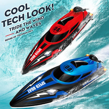 HJ808 RC Boat 2.4GHz 25km/h High-Speed Racing Ship with 7.4V 1100mAh Battery and 150m Remote Range