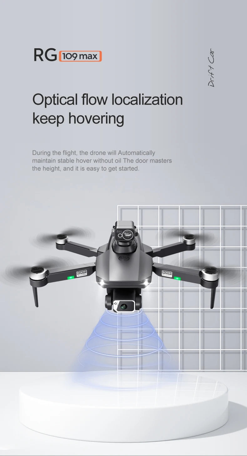RG109 PRO MAX GPS Drone - RC Distance 1200M Professional Obstacle Avoidance 4K HD Dual HD Camera Brushless Foldable Quadcopter Professional Camera Drone 32 RG109 PRO MAX GPS Drone