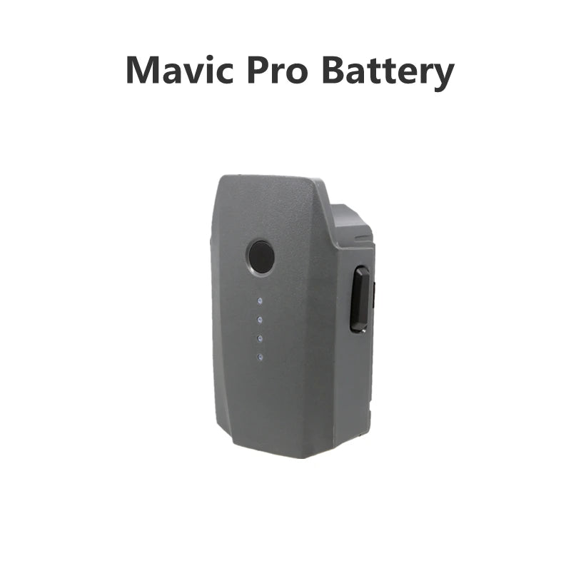 DJI Mavic Pro Battery, 240g Note: Press once and hold the circular power button for 2 seconds .