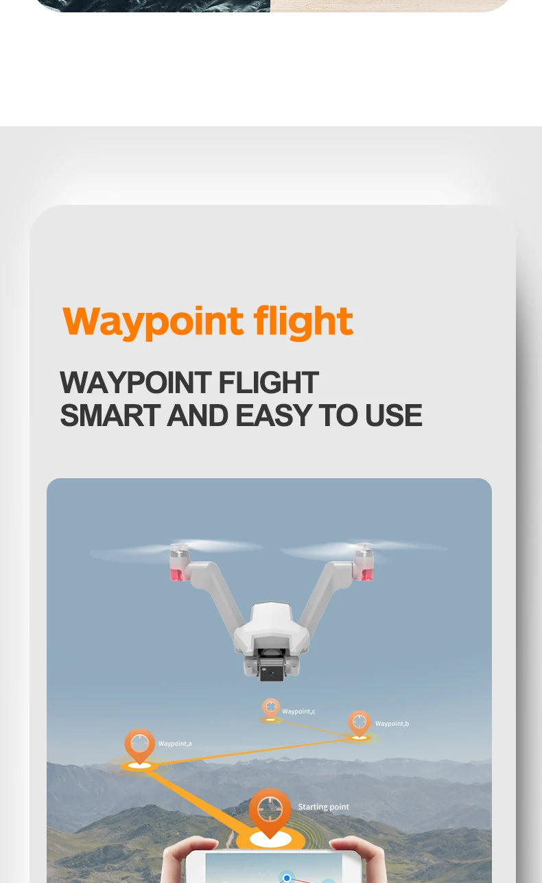 New L100 GPS V-type Drone, Waypoint flight WAYPOINT FLIGHT SMART AND EASY TO USE
