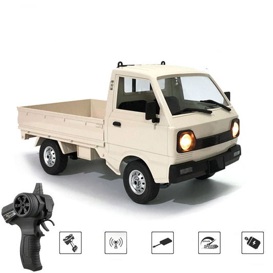 WPL D12 1:10 / 1:16 RC CAR Simulation Drift Climbing Truck - LED Light Haul Cargo Remote Control Electric Toys For Children
