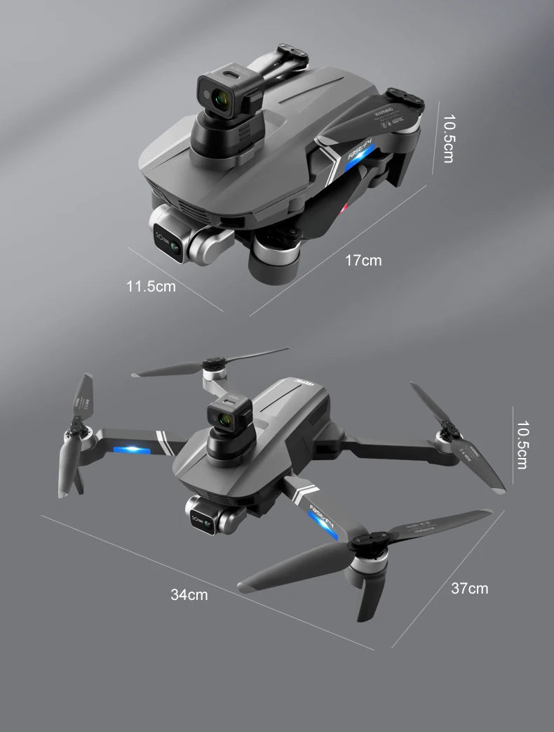F4S Drone - 6K HD ESC Camera GPS WIFI FPV Brushless Obstacle Avoidance Four Axis Foldable Remote Control Helicopter Toy Boy Professional Camera Drone 28 F4S Drone, FPV Capable Features : Follow Me . QJ Aerial Photography