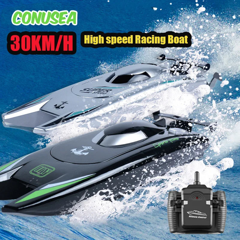 CONUSEA 805 RC Boat, CONUSEA 30KM/H High Speed Racing Boat with Remote Control