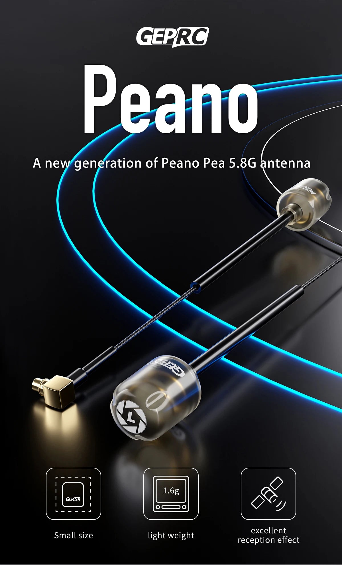 Peano Pea 5.8G antenna 1.6g GEPRC excellent Small size light