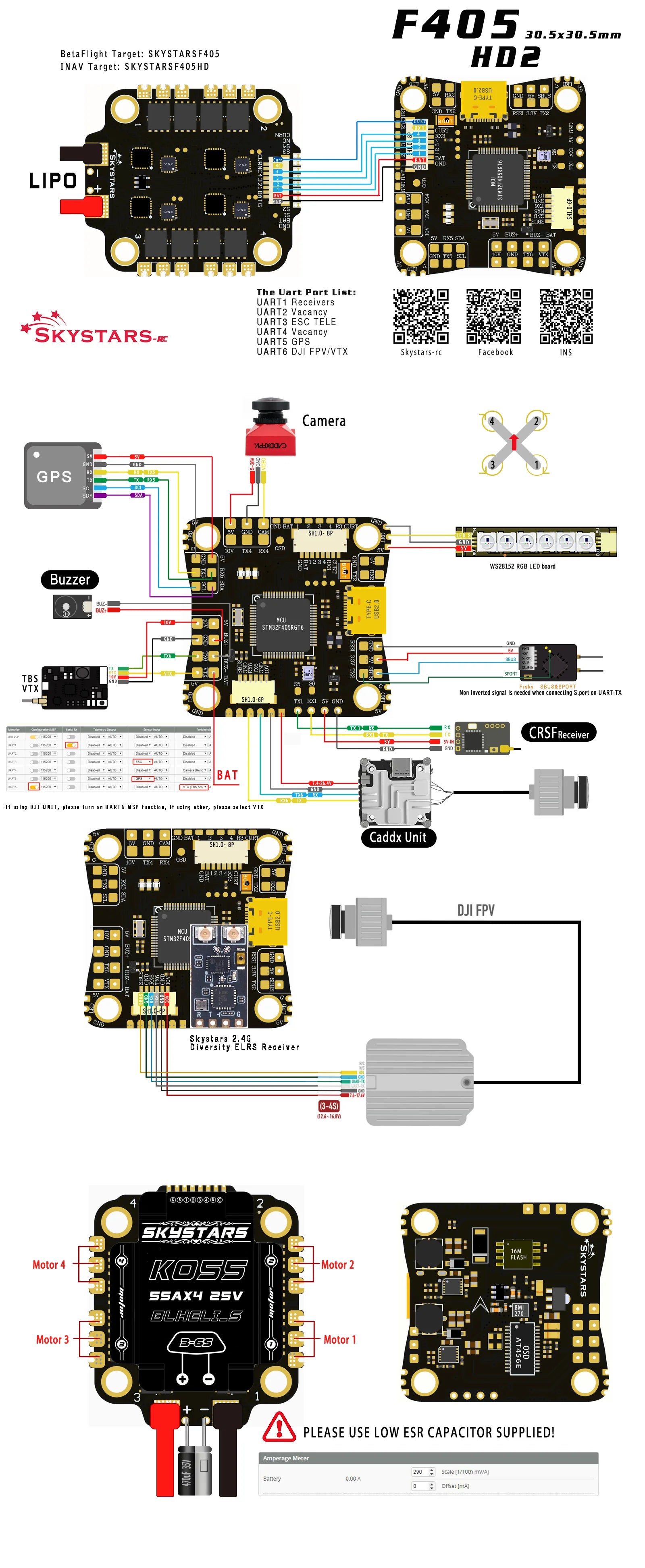 NEW Skystars F405 F4 Flight Controller, SKYSTARSF405H D 29sn J-JdAl G