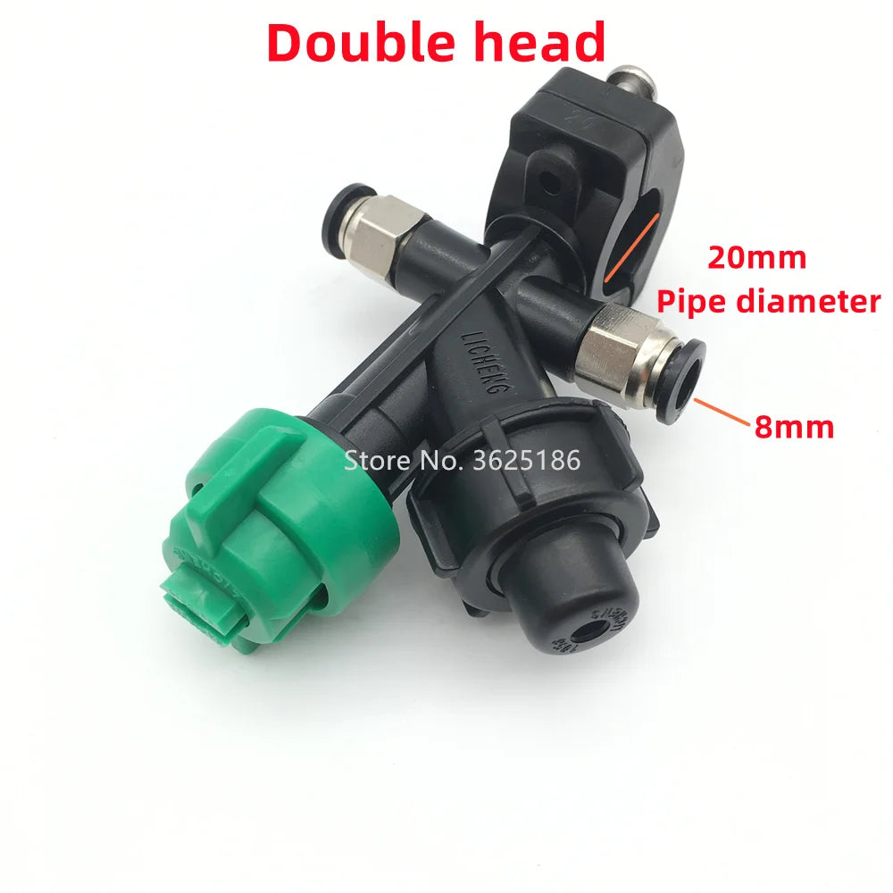 EFT Agricultural Spray Nozzle, Double head 20mm Pipe diameter 8mm Store No. 3625186