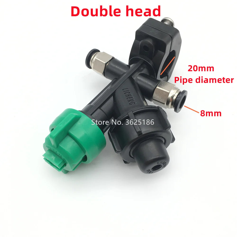 EFT Agricultural Spray Nozzle - 1PCS EFT 20MM Clamp Agricultural Drone Sprayer with 8mm Quick Plug Plant Protection Sprayer Nozzle EFT E416P E616P G616 G630 G420 Agricultural Drone Accessories 32 EFT Agricultural Spray Nozzle, Double head 20mm Pipe diameter 8mm Store No. 3625186